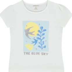 T-shirt met korte mouwen met fantasieprint meisjes