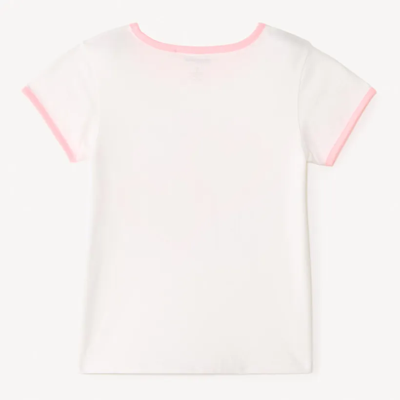 T-shirt met korte mouwen met fantasie sequinmotieven meisjes
