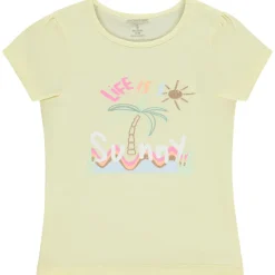 T-shirt met korte mouwen met fantasieprint meisjes