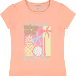 T-shirt met korte mouwen met fantasieprint meisjes