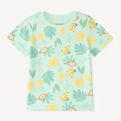 T-shirt met korte mouwen met fantasiedruk voor jongetjes