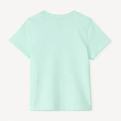 T-shirt met korte mouwen met fotoprint van een strand voor baby jongen