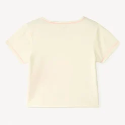 T-shirt met korte mouwen met geborduurde palm en bloemen meisjes