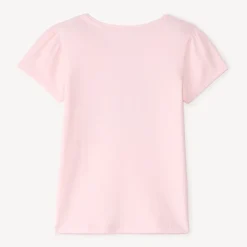 T-shirt met korte mouwen met glinsterende fantasiedruk meisjes