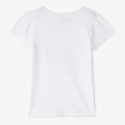 T-shirt met korte mouwen met glinsterende fantasiedruk meisjes