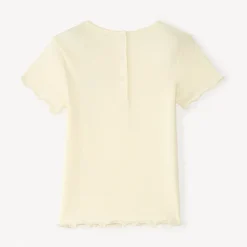 T-shirt met korte mouwen met gouden hart borduursel meisjes