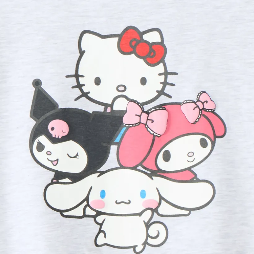 T-shirt met korte mouwen met Hello Kitty-print meisjes