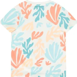 T-shirt met korte mouwen, met koraalprint, jongens