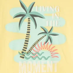 T-shirt met korte mouwen met palmprint jongens