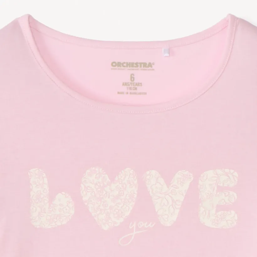 T-shirt met korte mouwen met print meisjes