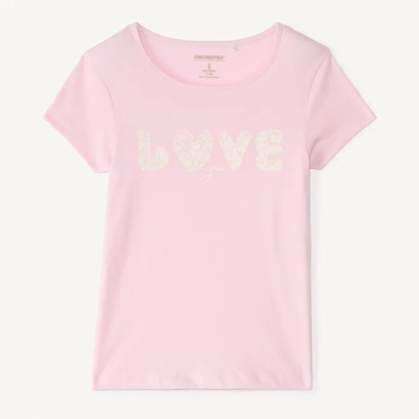 T-shirt met korte mouwen met print meisjes