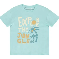 T-shirt met korte mouwen, met puffprint, jongens