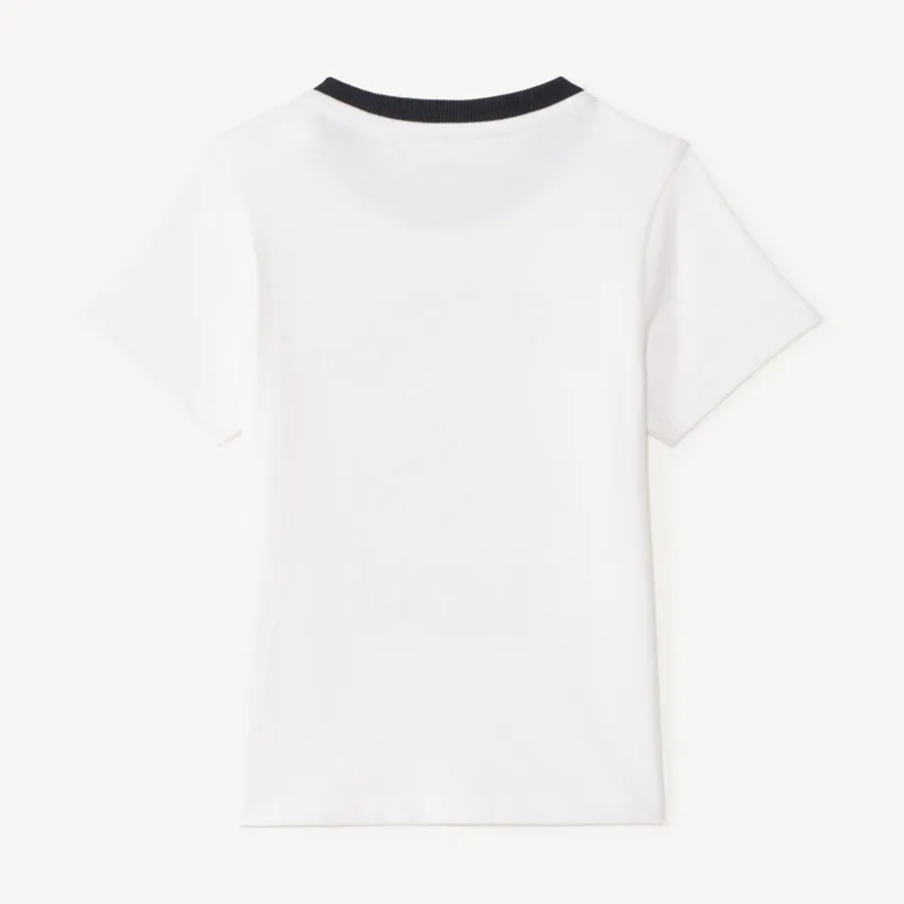 T-shirt met korte mouwen met robot- en raketprint voor jongensbaby's
