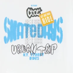 T-shirt met korte mouwen met skateboardprint jongens