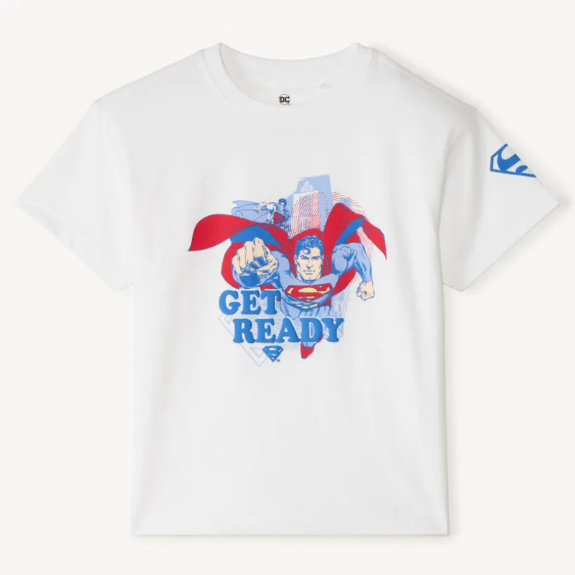 T-shirt met korte mouwen met Superman-print jongens