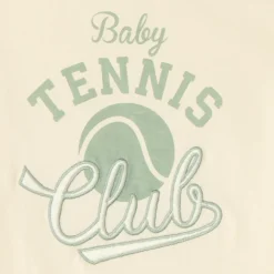 T-shirt met korte mouwen met tennisprint voor jongensbaby