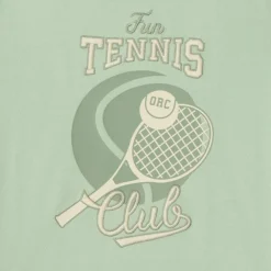 T-shirt met korte mouwen met tennisprint jongens