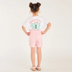 T-shirt met korte mouwen 1/2 oversize Bilie Boo meisjes