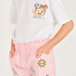 T-shirt met korte mouwen 1/2 oversize Bilie Boo meisjes