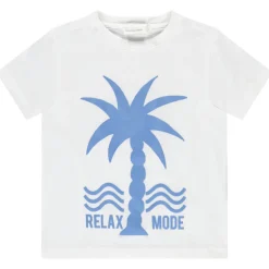T-shirt met korte mouwen palmboom jongens
