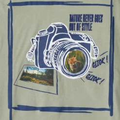 T-shirt met korte mouwen photoprint vos jongens