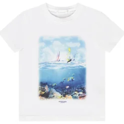 T-shirt met korte mouwen, photoprint oceaan, jongens