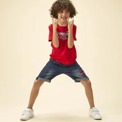 T-shirt met korte mouwen prints Spider-Man Marvel voor jongen