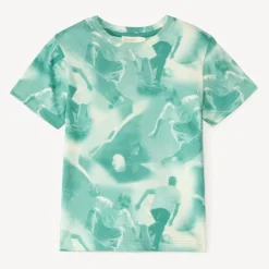 T-shirt met korte mouwen skateboard fotoprint jongens