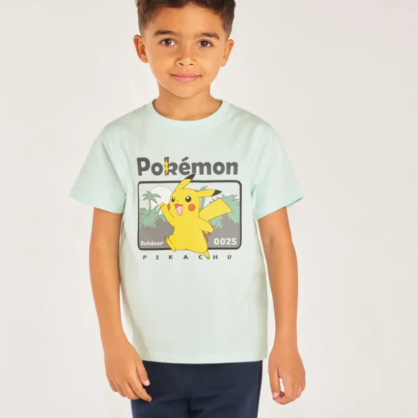 T-shirt met korte mouwen van Pikachu Pokémon jongens