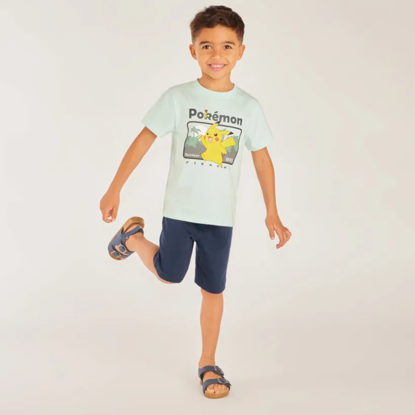 T-shirt met korte mouwen van Pikachu Pokémon jongens