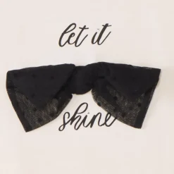 T-shirt met korte pofmouwen en knoop meisjes