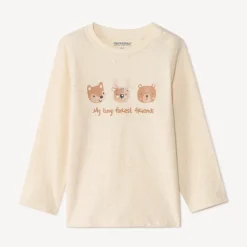 T-shirt met lange mouwen, dierenprint, voor babyjongens