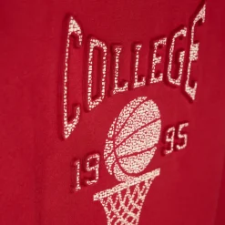 T-shirt met lange mouwen en basketbalprint in relief jongens