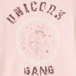T-shirt met lange mouwen en fantasievolle pailletten meisjes