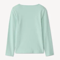 T-shirt met lange mouwen en fantasieprint met pailletten meisjes