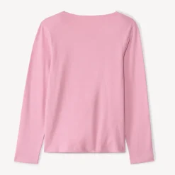 T-shirt met lange mouwen en fantasieprint met pailletten meisjes