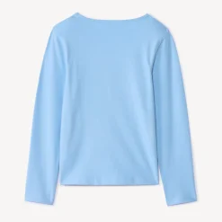 T-shirt met lange mouwen en fantasieprint met pailletten meisjes