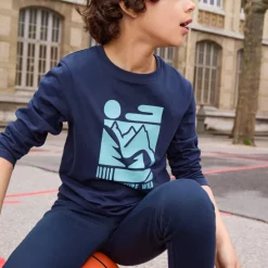 T-shirt met lange mouwen en fantasieprint jongens