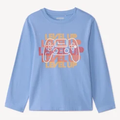 T-shirt met lange mouwen en fantasieprint jongens