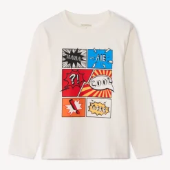 T-shirt met lange mouwen en fantasieprint jongens