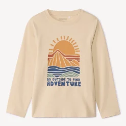 T-shirt met lange mouwen en fantasieprint jongens
