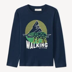 T-shirt met lange mouwen en fantasieprint jongens
