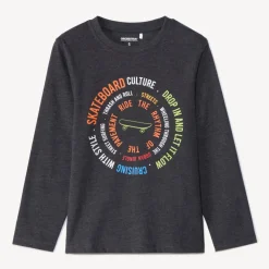 T-shirt met lange mouwen en fantasieprint jongens