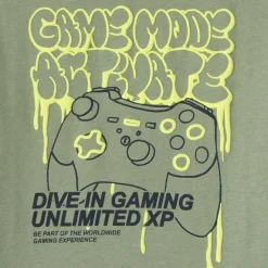 T-shirt met lange mouwen en gamingprint jongens