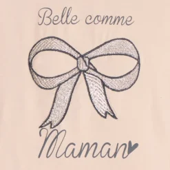 T-shirt met lange mouwen en gouden lurex borduursel voor babymeisje