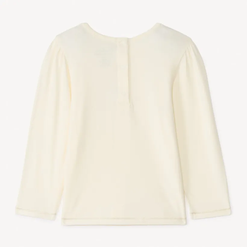 T-shirt met lange mouwen en gouden vlindermotief voor babymeisjes