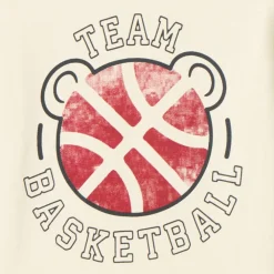 T-shirt met lange mouwen en 2-in-1 effect met basketballprint voor babyjongens