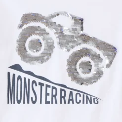 T-shirt met lange mouwen en magische pailletten jongens