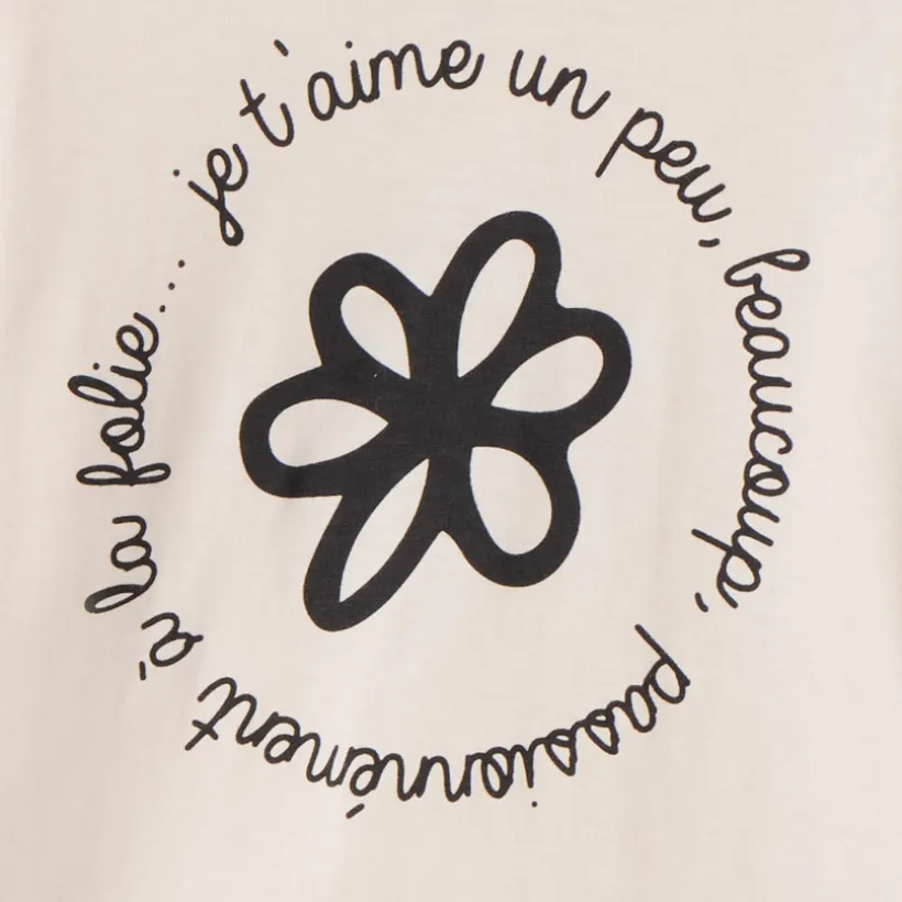 T-shirt met lange mouwen en print meisjes