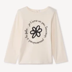T-shirt met lange mouwen en print meisjes